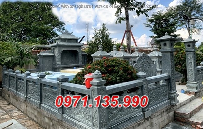 Khuôn viên lăng mộ đá đẹp bán tại kiên giang hậu giang nghĩa trang đá