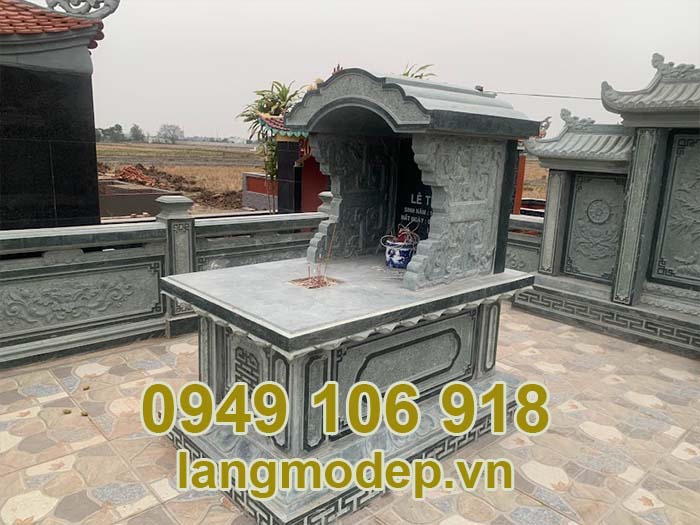 Mẫu xây mộ để tro cốt hài cốt bằng đá 2023