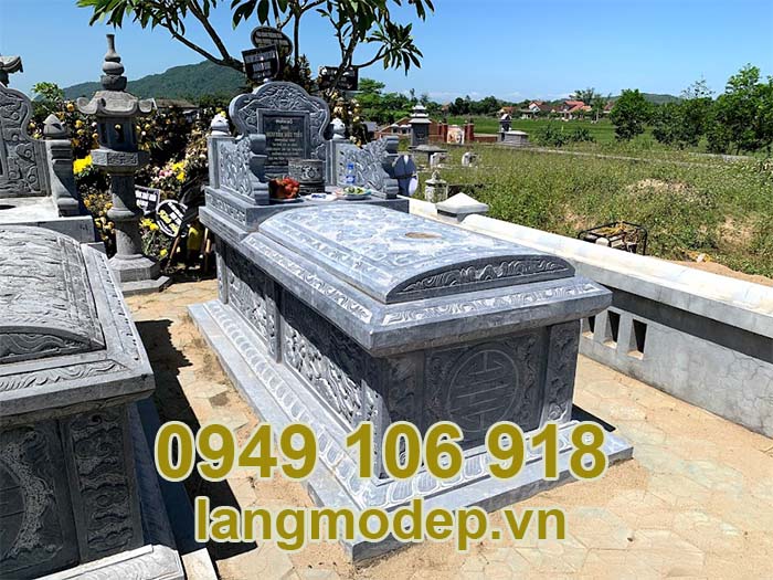 Mẫu xây mộ để tro cốt hài cốt bằng đá 2023