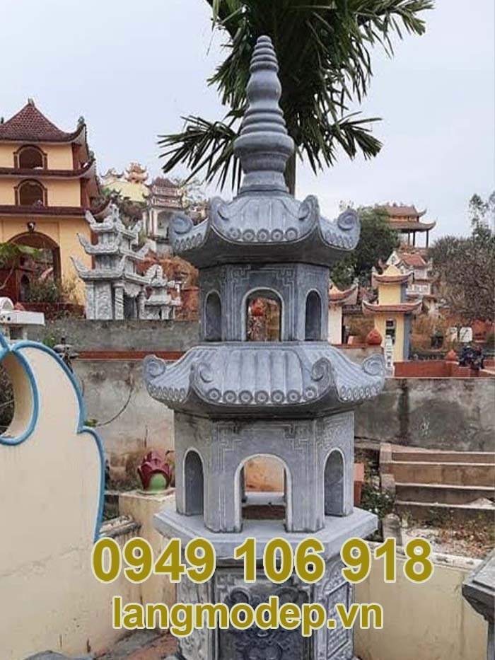 Mẫu xây mộ để tro cốt hài cốt bằng đá 2023