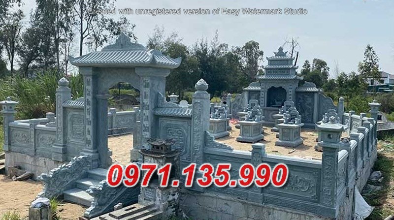 Khuôn viên lăng mộ đá đẹp bán tại đắk lắk đắk nông nghĩa trang đá
