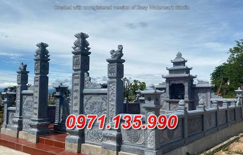 Khuôn viên lăng mộ đá đẹp bán tại đắk lắk đắk nông nghĩa trang đá