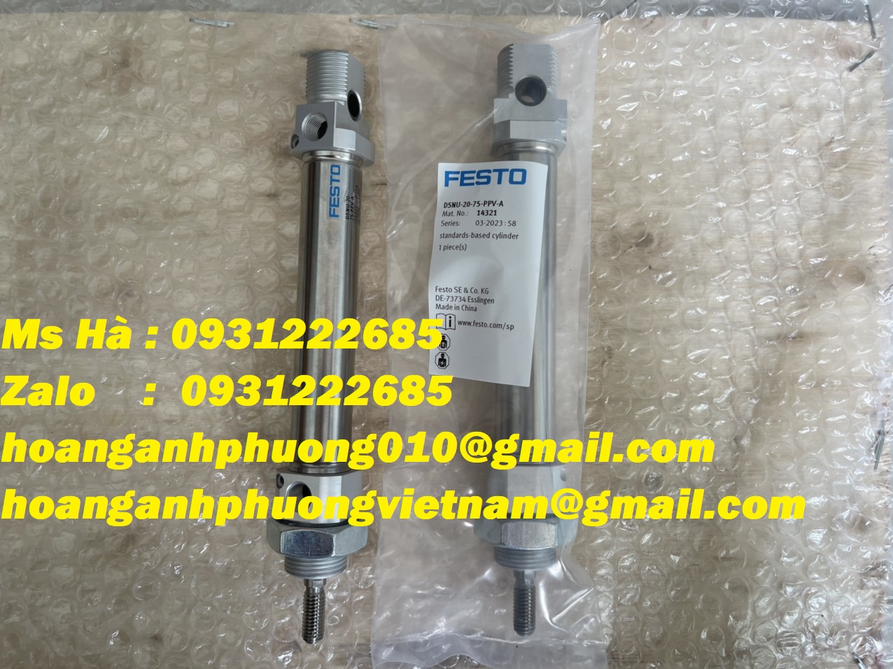 Dòng cylinder festo, DSNU series, DSNU-20-75-PPV-A, hàng mới