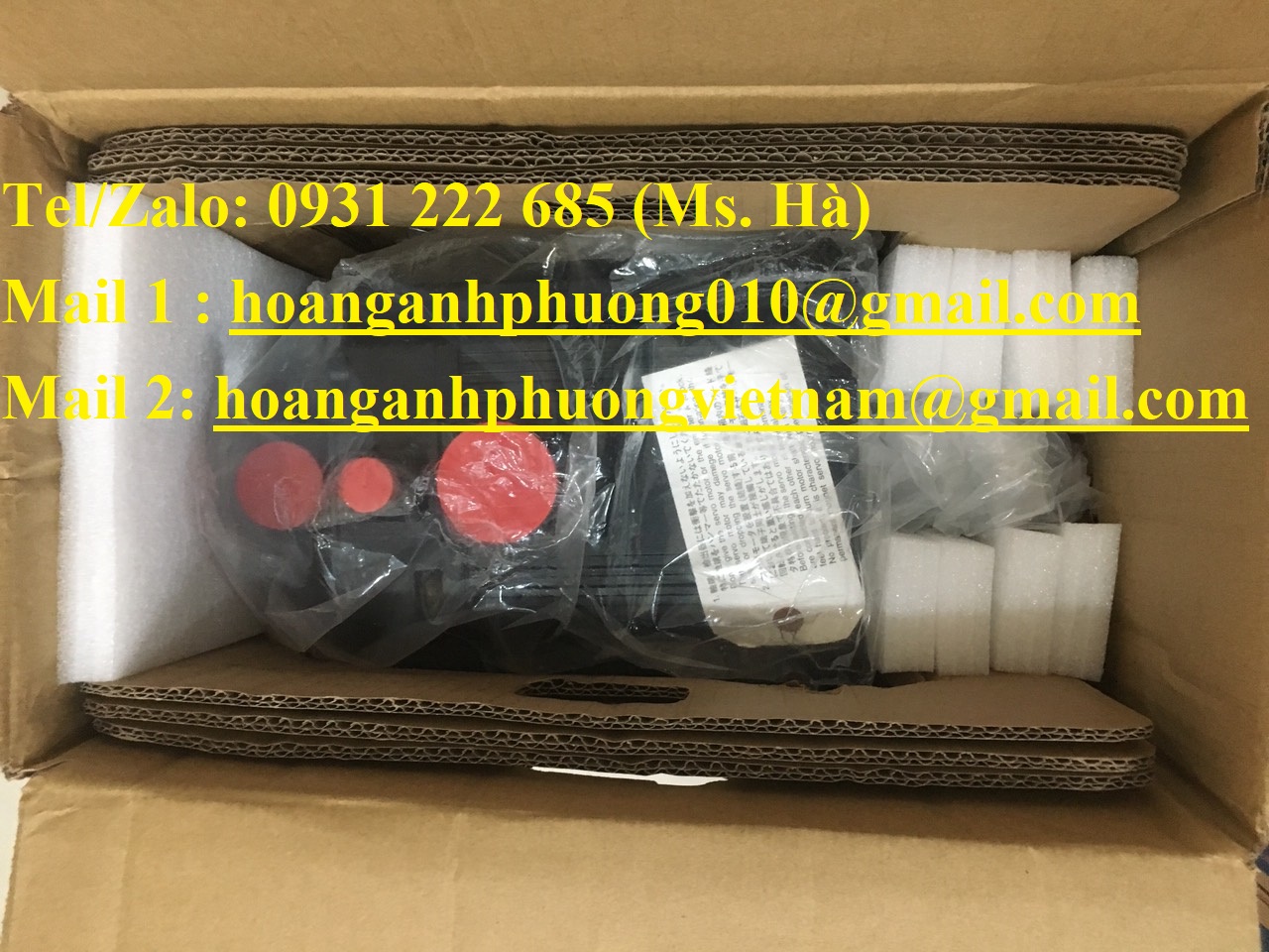 Servo motor mitsubishi HC-SF502B có phanh, chính hãng