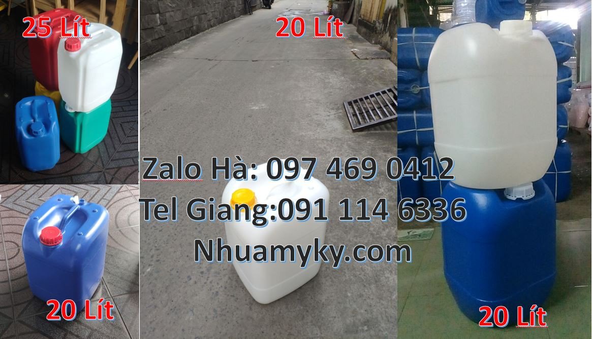 can nhựa 20l đựng mật,can nhựa 25l đựng chất lỏng,can nhựa trắng giárẻ