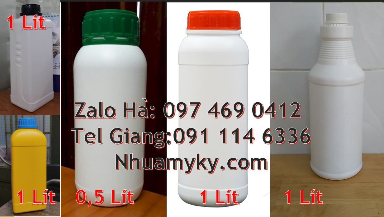 chai nhựa tròn màu trắng 1l,chai nhựa 1l đựng hóa chất,chai nhựa giá r