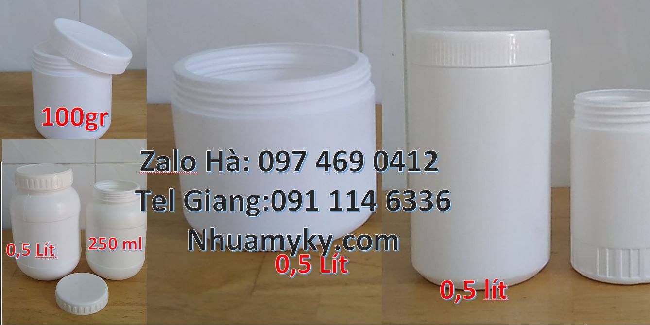 hũ nhựa 100g đựng mực rim,hũ nhựa 500g đựng thực phẩm,hũ nhựa giá rẻ