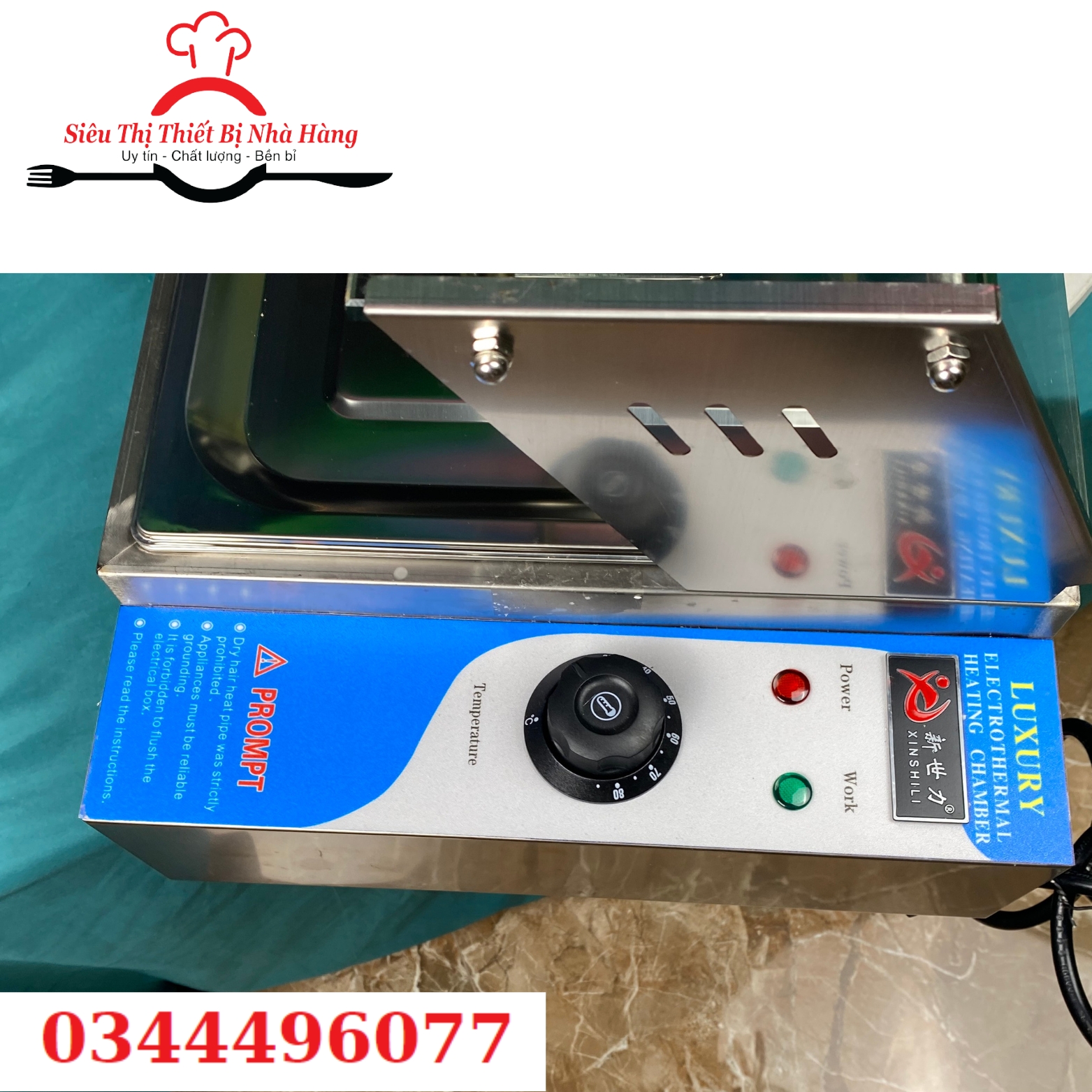 Tủ giữ nóng thức ăn 3 khay- tủ hâm nóng cách thủy đồ ăn