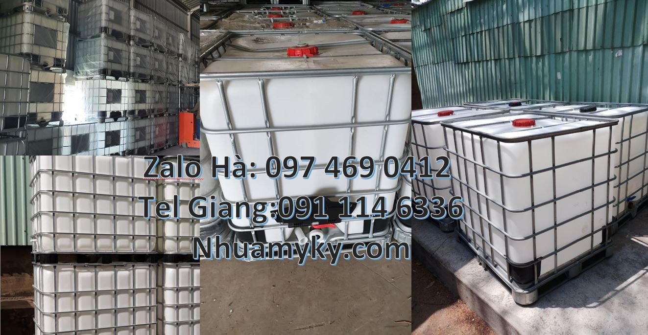 tank giá rẻ, thùng nhựa ibc màu trắng,thùng nhưa vuông 1 khối giá rẻ
