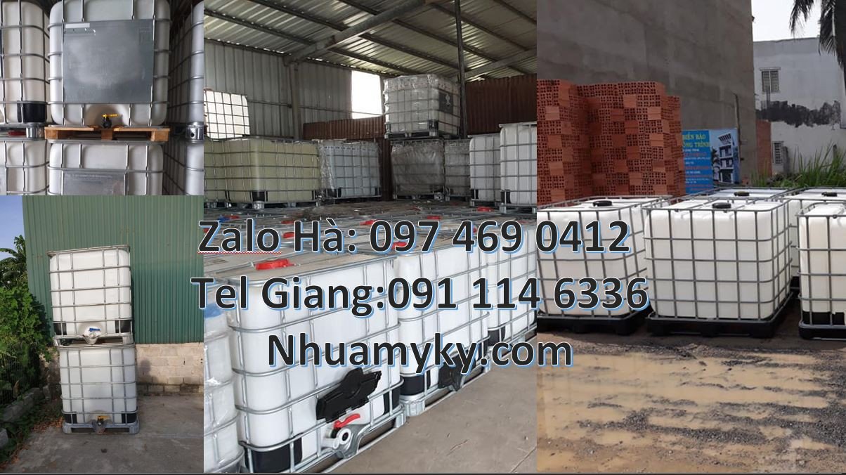 tank giá rẻ, thùng nhựa ibc màu trắng,thùng nhưa vuông 1 khối giá rẻ