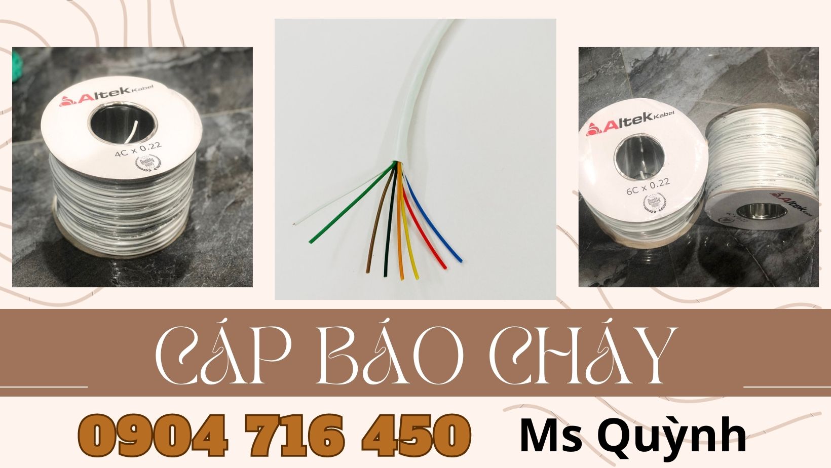 Tổng kho cáp báo cháy 8x0.22 Altek Kabel