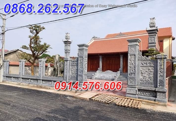 22+ mẫu cổng nhà mồ dòng tộc đá xanh đẹp bán tấy ninh