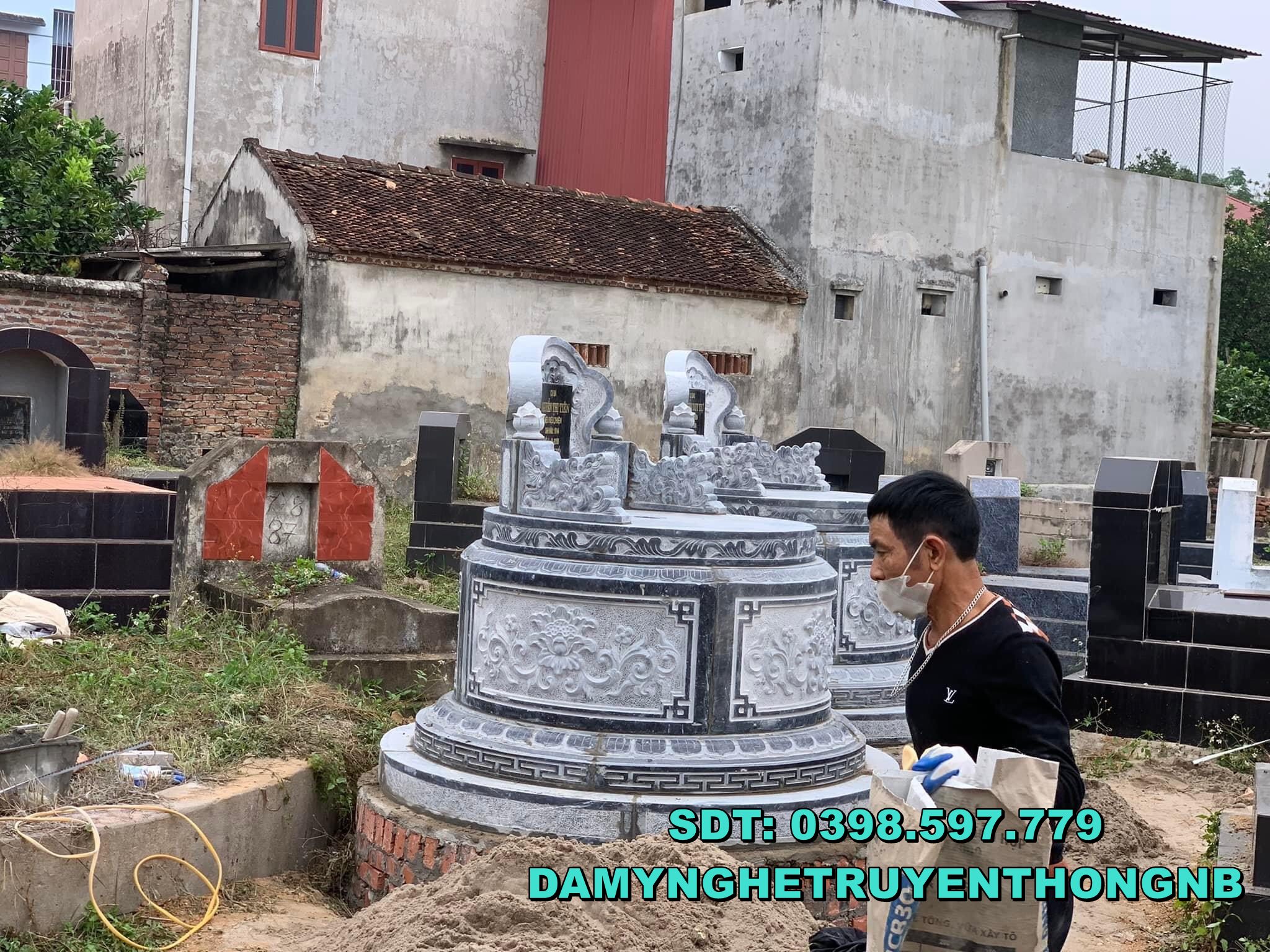 địa chỉ làm mộ đá tròn đá đẹp tại an giang