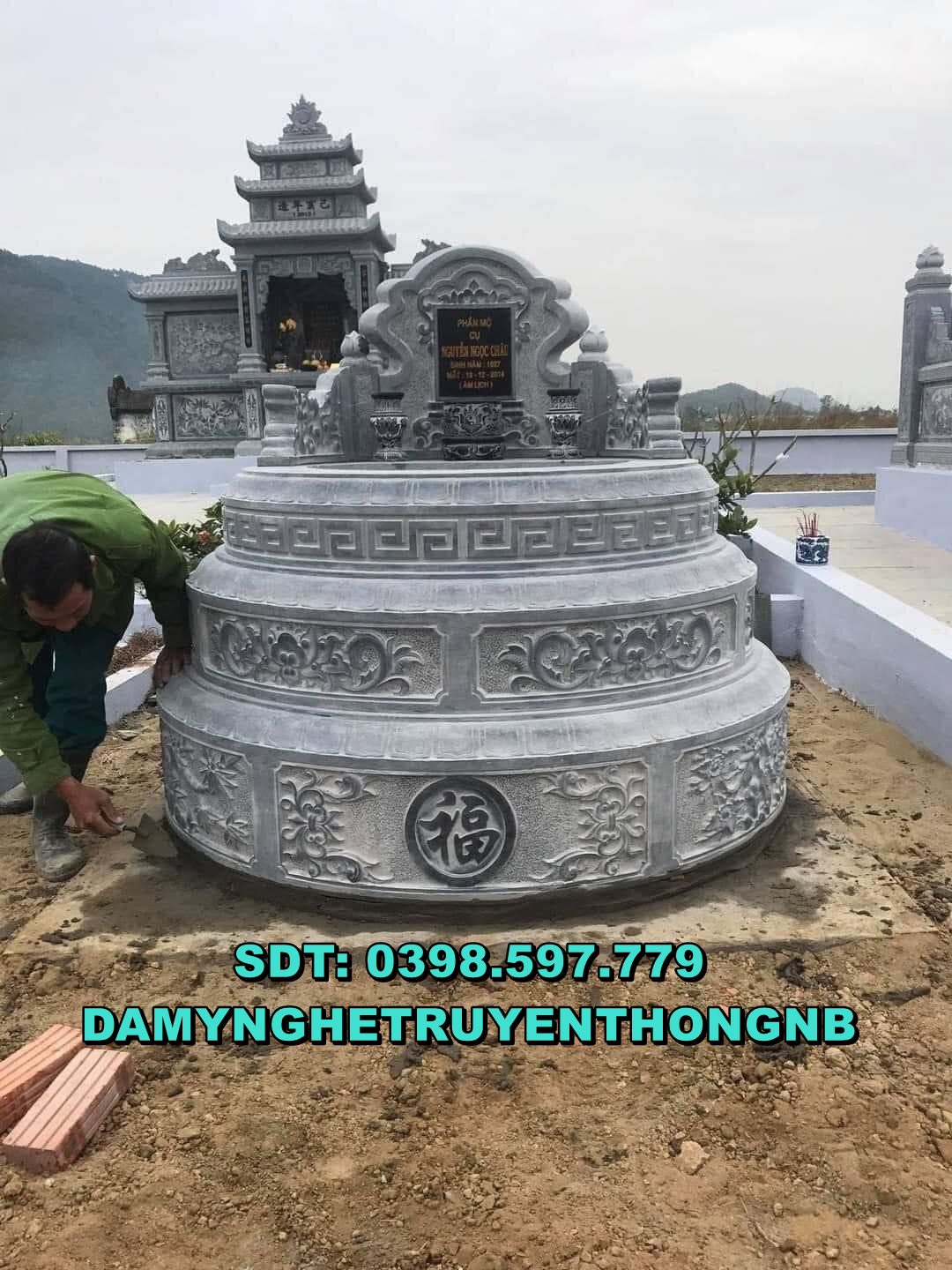 địa chỉ làm mộ đá tròn đá đẹp tại an giang
