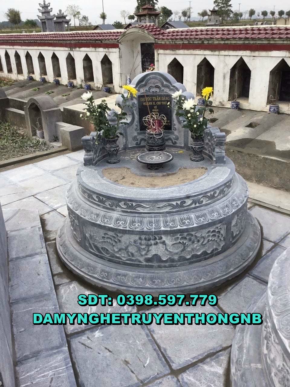 địa chỉ làm mộ đá tròn đá đẹp tại an giang