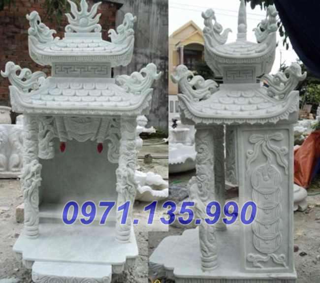 Mẫu bàn thờ thần tài thờ thiên ông địa bằng đá đẹp bán toàn quốc