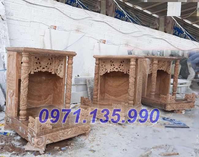 Mẫu bàn thờ thần tài thờ thiên ông địa bằng đá đẹp bán toàn quốc