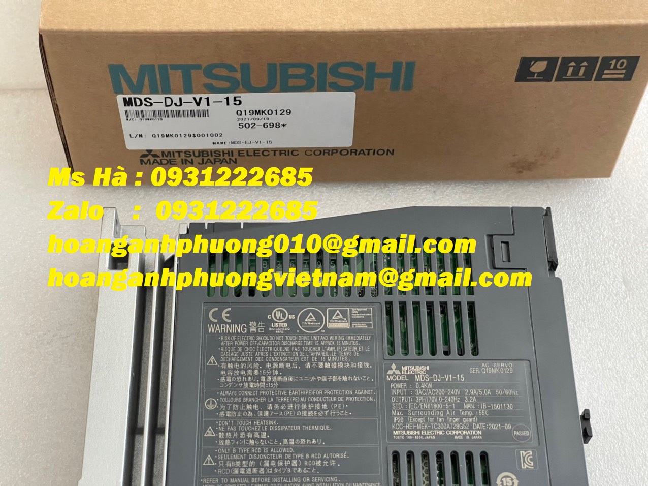 Công Ty Hoàng Anh Phương phân phối mitsubishi MDS-DJ-V1-15 mới 100%