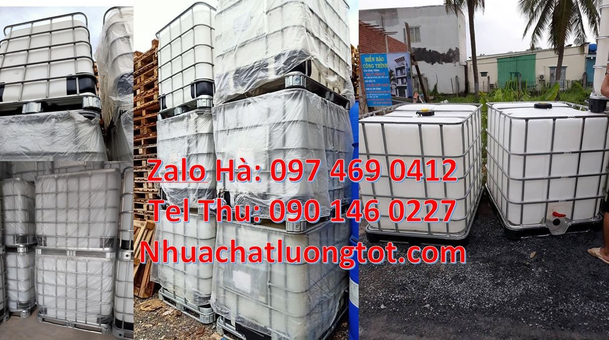 bồn nhựa vuông trắng,thùng ibc 1000l đựng hóa chất,tank nhựa trắng 100