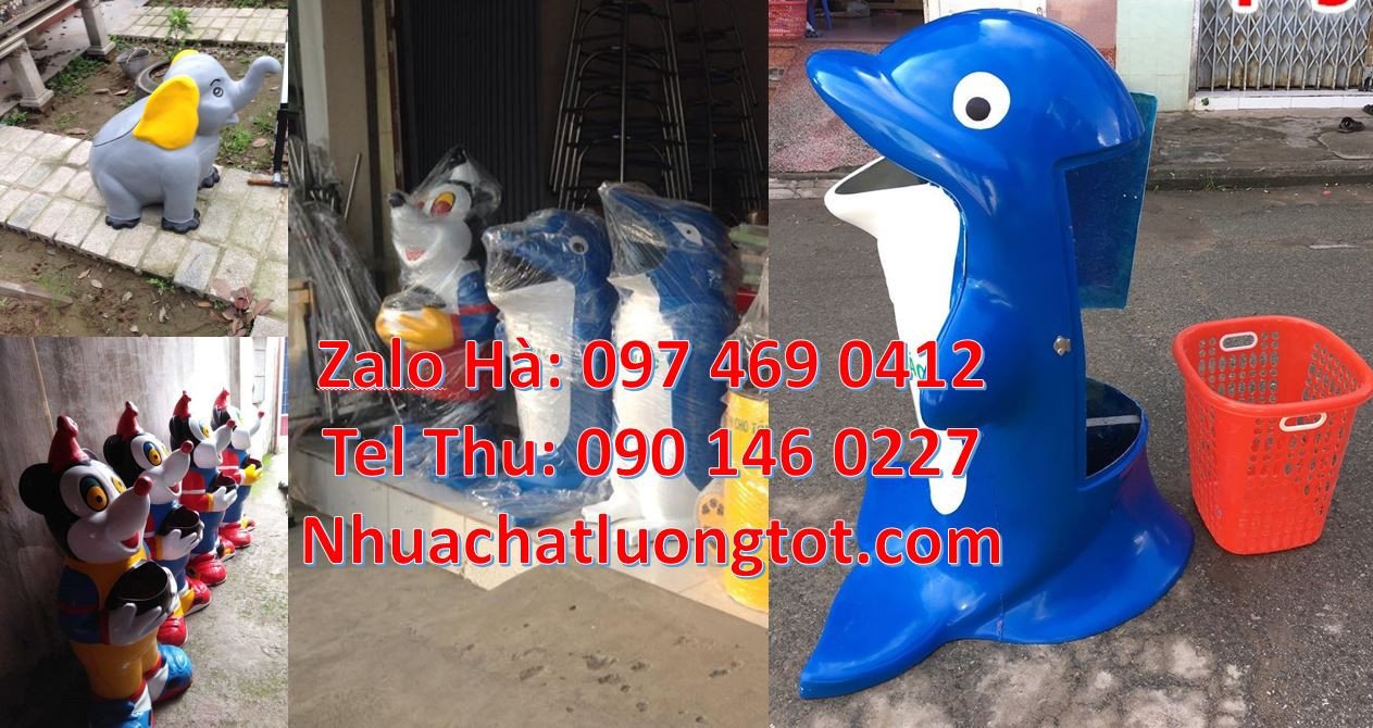 thùng rác hình con thú,thùng rác chim cánh cụt,thùng rác hình con chuo
