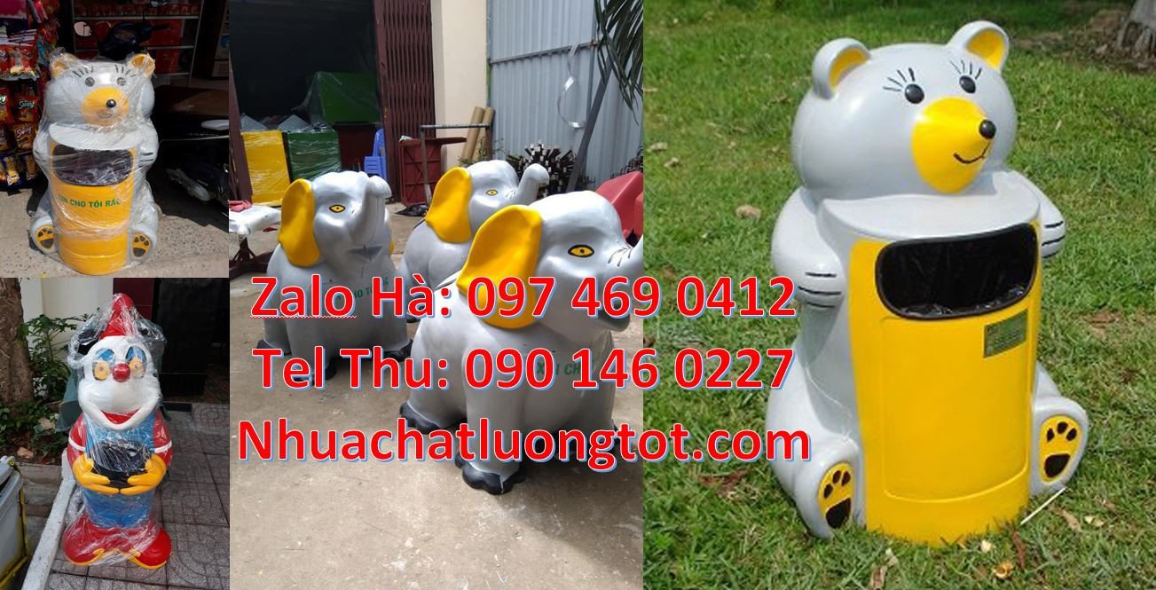 thùng rác hình con thú,thùng rác chim cánh cụt,thùng rác hình con chuo