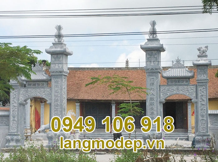 Mẫu cổng đá khu lăng mộ đẹp 2023