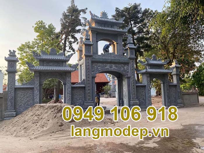 Mẫu cổng đá khu lăng mộ đẹp 2023