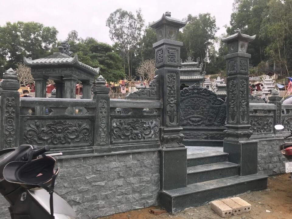 xây dựng khu lăng mộ đá đẹp cho tổ tiên tại an giang