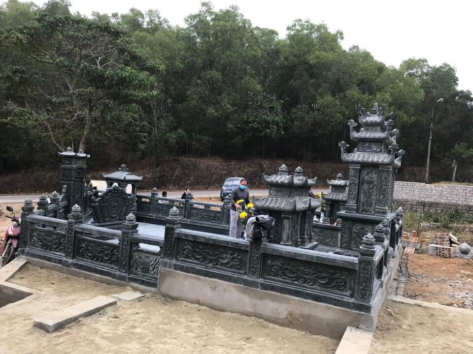 xây dựng khu lăng mộ đá đẹp cho tổ tiên tại an giang