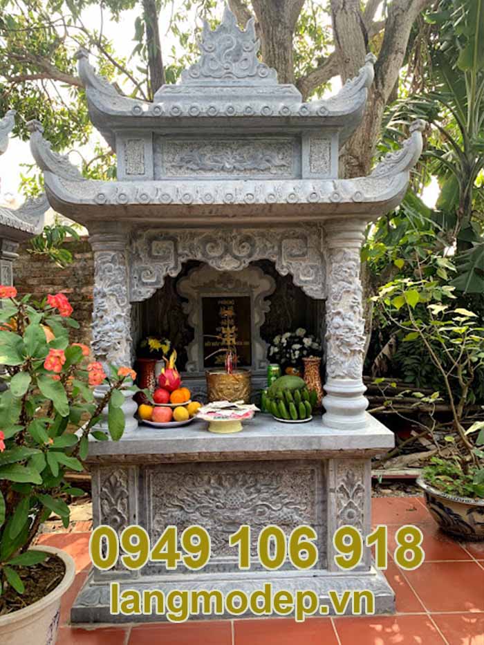 Am thờ để tro cốt bằng đá 2023