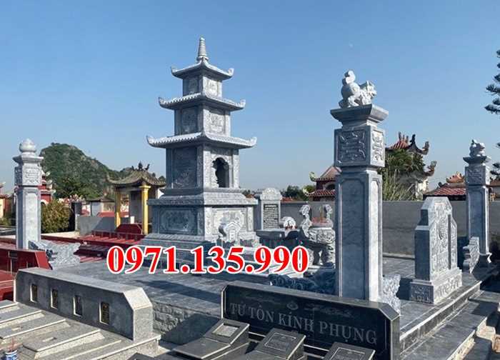 Mẫu mộ tháp bằng đá đẹp bán tại trà vinh - tháp phật giáo để tro cốt