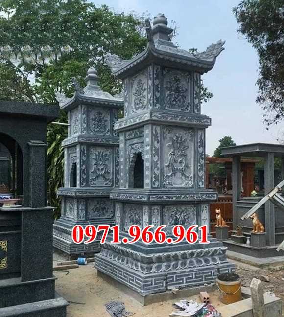 Mẫu mộ tháp đá phật giáo đẹp bán tại bình phước - tháp sư phật giáo