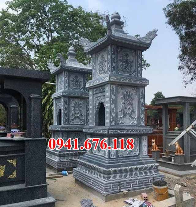 Mẫu mộ tháp đá đẹp bán tại đắk lắk đắk nông - mộ tháp sư phật giáo