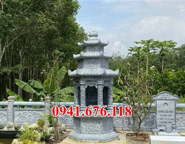 Mẫu mộ tháp đá đẹp bán tại đắk lắk đắk nông - mộ tháp sư phật giáo