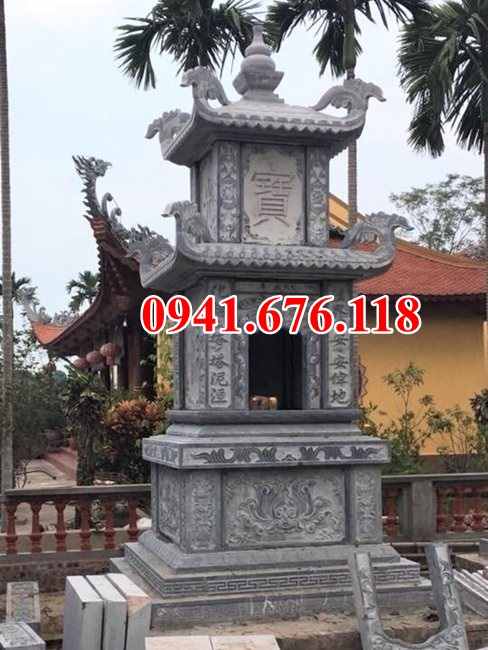 Mẫu mộ tháp đá đẹp bán tại đắk lắk đắk nông - mộ tháp sư phật giáo