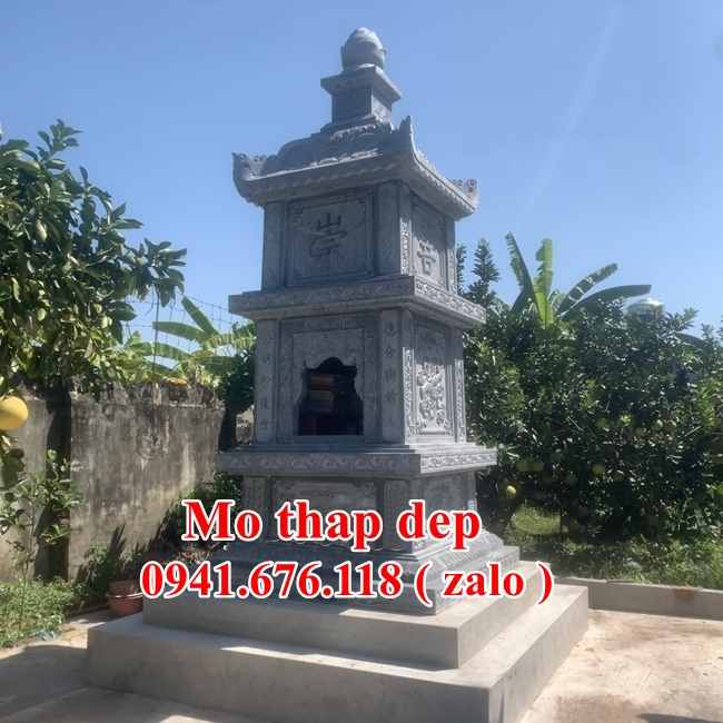 Mẫu mộ tháp đá đẹp bán tại đắk lắk đắk nông - mộ tháp sư phật giáo