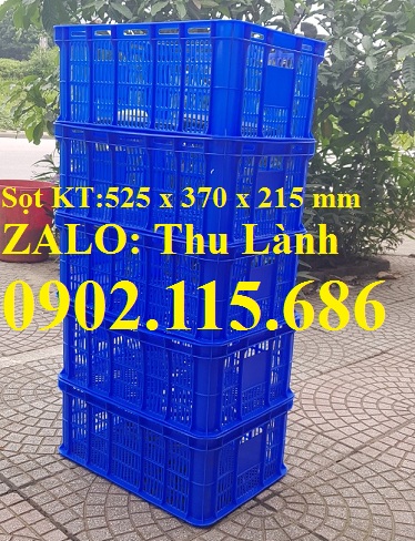 Thùng nhựa rỗng, sóng nhựa hở H215, rổ nhựa chữ nhật H215,