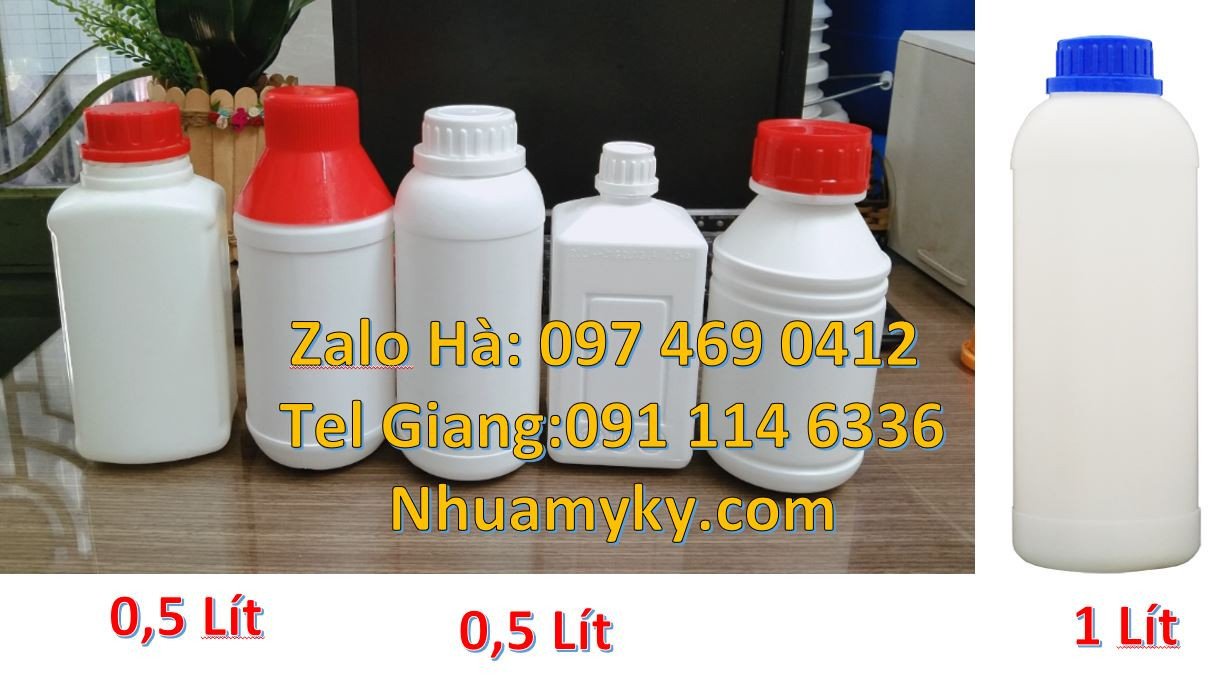 chai nhựa 0.5l đựng nước mắm,chai nhựa 1l đựng hóa chất,chai nhựa trắn