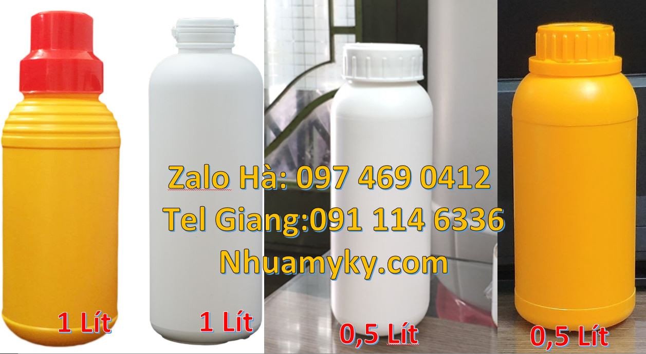 chai nhựa 0.5l đựng nước mắm,chai nhựa 1l đựng hóa chất,chai nhựa trắn