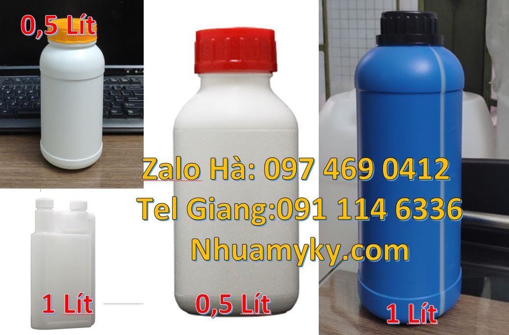 chai nhựa 0.5l đựng nước mắm,chai nhựa 1l đựng hóa chất,chai nhựa trắn