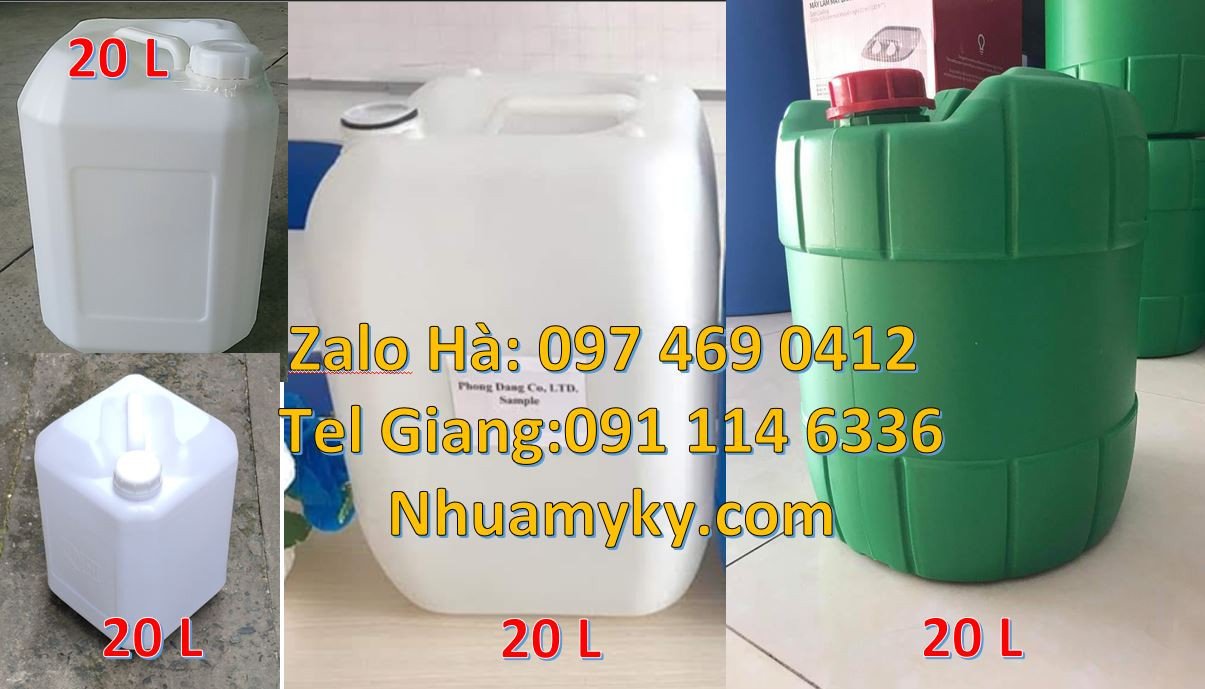 can 20l đựng hóa chất,can nhựa 30l đựng rượu,can nhựa 25l đựng xăng