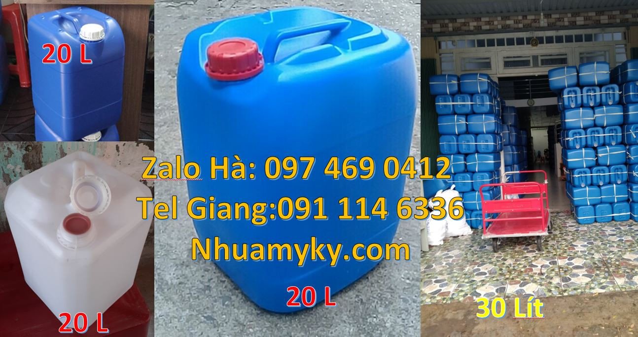 can 20l đựng hóa chất,can nhựa 30l đựng rượu,can nhựa 25l đựng xăng