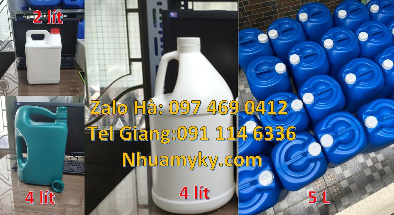can nhựa 2l đựng nước mắm,can nhựa 5l đựng mật ong,can nhựa trắng rẻ