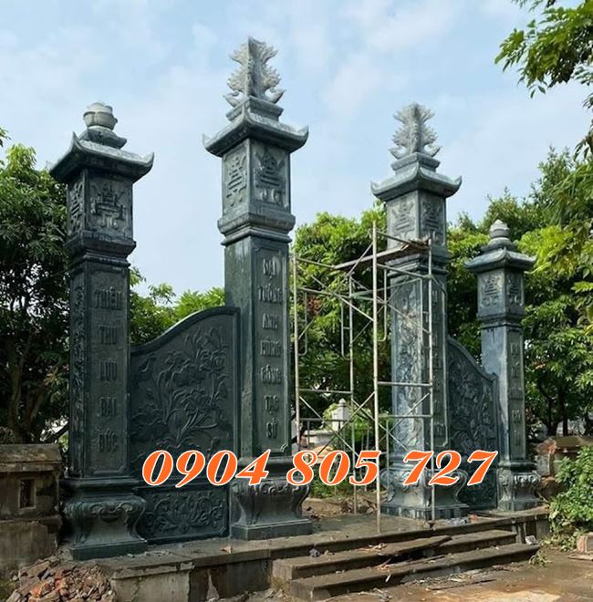 Mẫu cổng nghĩa trang bằng đá 2023