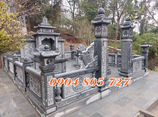 Mẫu cổng nghĩa trang bằng đá 2023