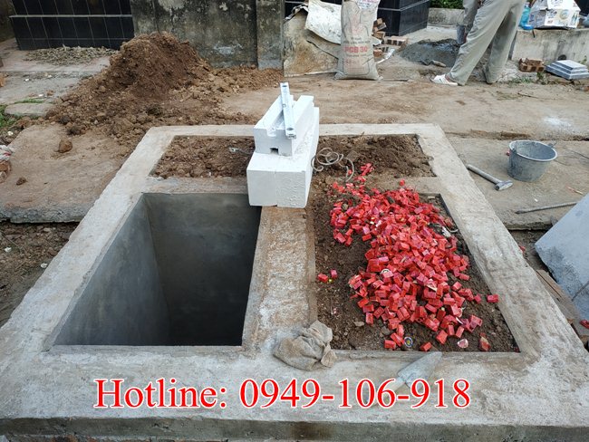 Mẫu mộ đôi cho ông bà bố mẹ bằng đá tại Hà Nội 2023
