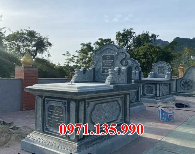 Mẫu mộ đá đẹp bán tại hà nội - lăng mộ đá gia đình dòng họ bằng đá