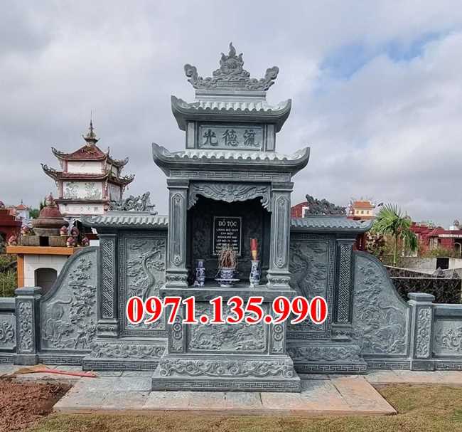 Mẫu lăng mộ đá đẹp bán tại bắc giang bắc ninh - mộ đá gia đình dòng họ