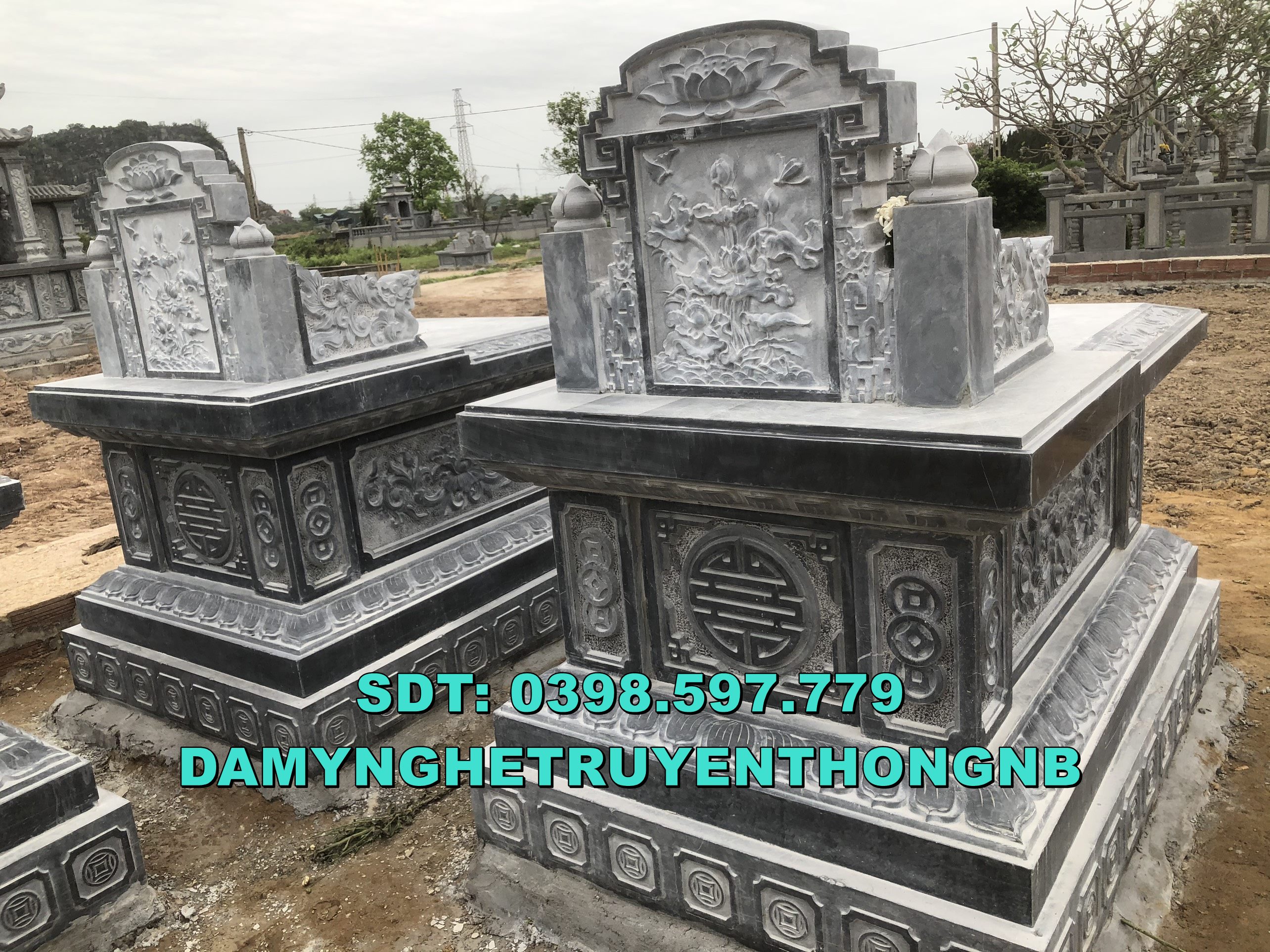 tvd  hình ảnh mộ đá đẹp được lắp đặt tại quảng nam 2023