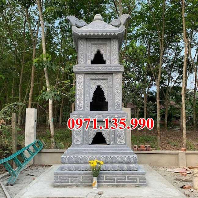 Mẫu mộ tháp chùa bằng đá để tro cốt đẹp bán tại TP HCM